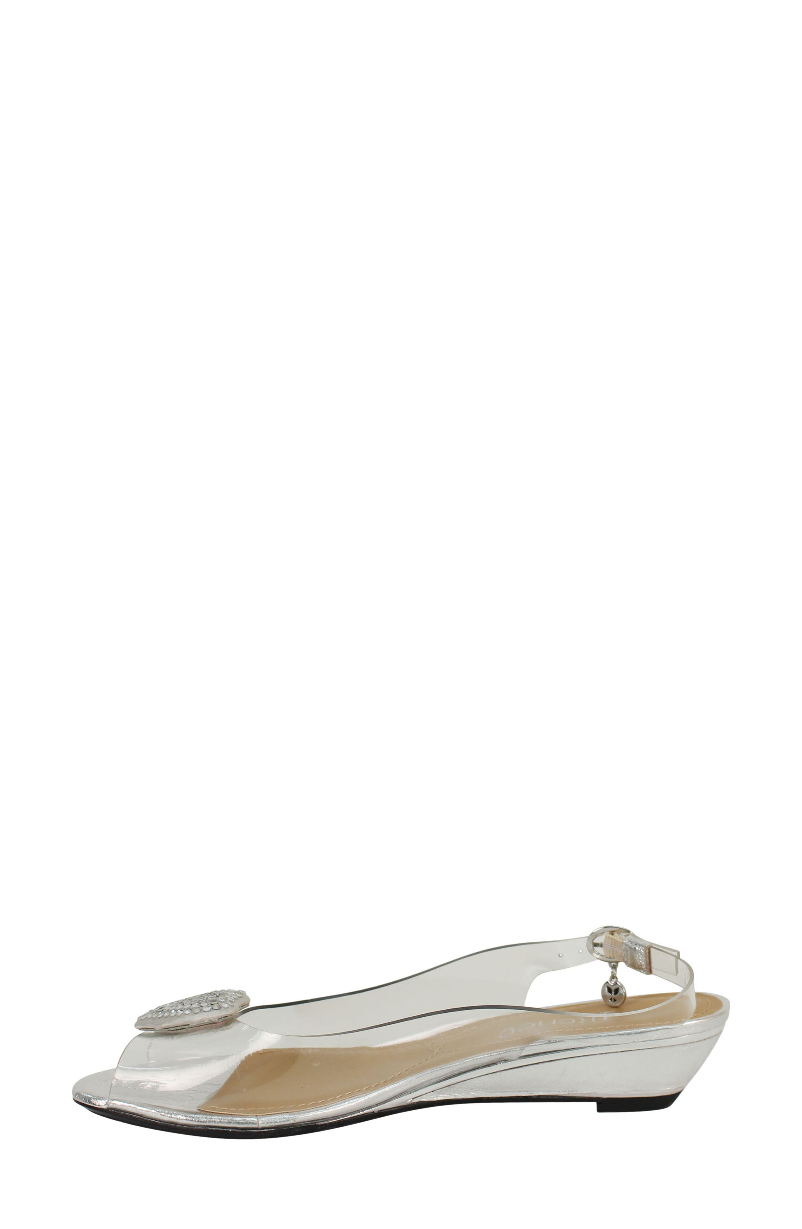 Bevelyn Slingback Sandal, Alternate, color, WHITE CLEAR