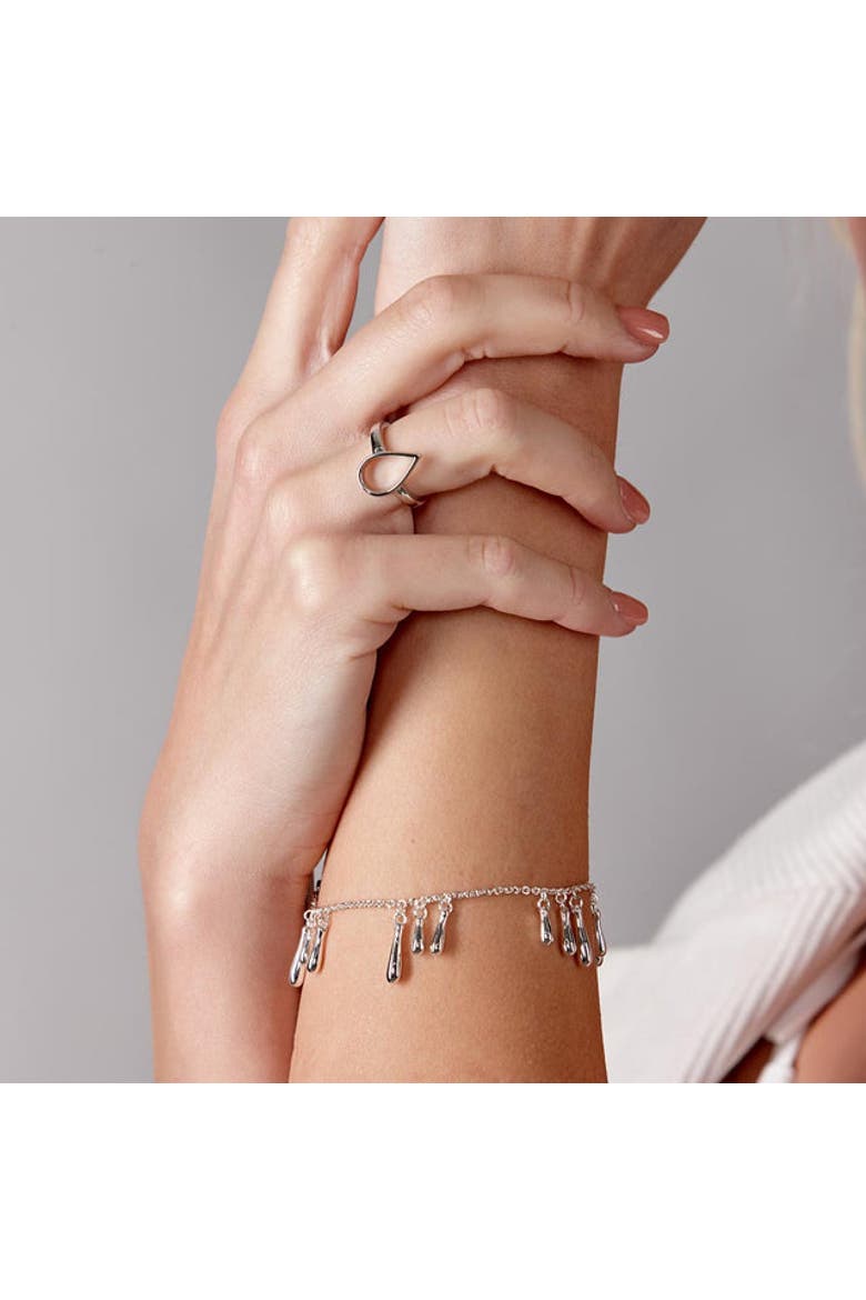 Cluster Bracelet, Alternate, color, Sterling Silver