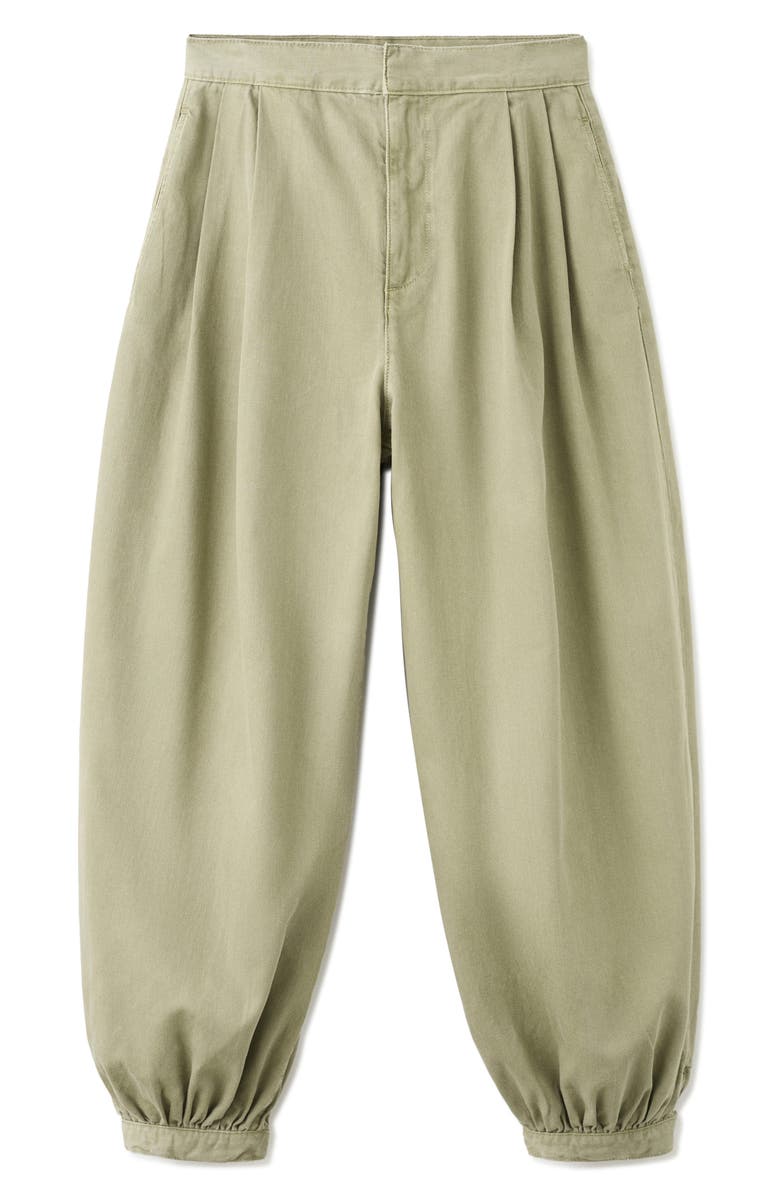 MANGO Souffle Balloon Jeans, Alternate, color, Khaki Green