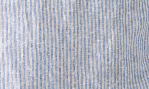 Faherty Laguna Stripe Linen Button-up Shirt In Summer Classic Stripe