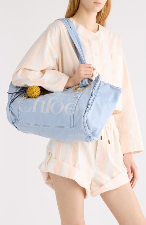 Chloé Medium Plage Washed Cotton Tote