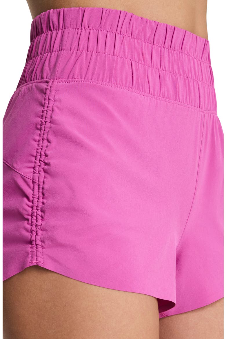 Cinched Running Shorts, Alternate, color, AURORA