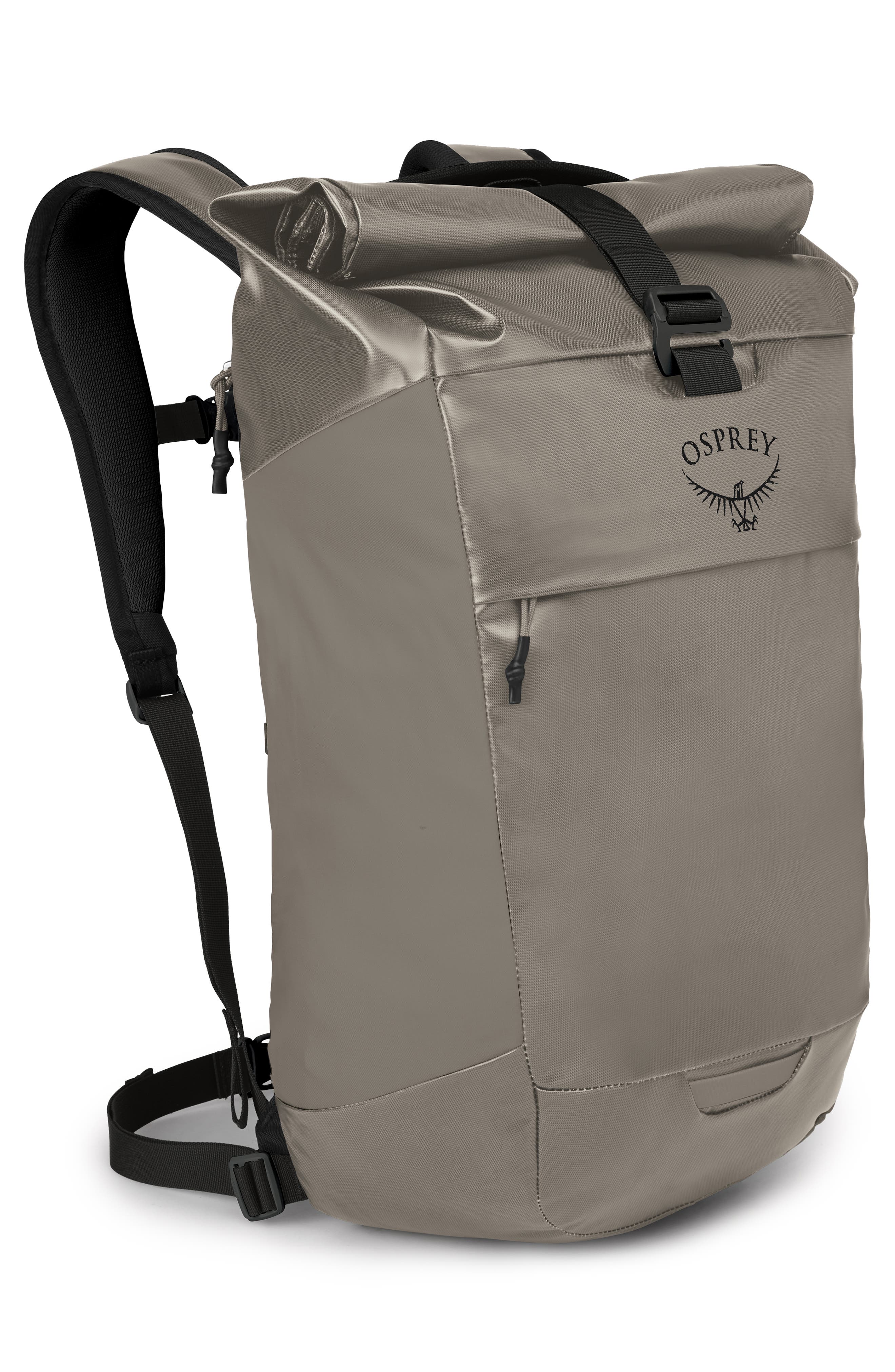 Osprey Transporter<sup>®</sup> Roll Top Backpack, Alternate, color, Tan Concrete