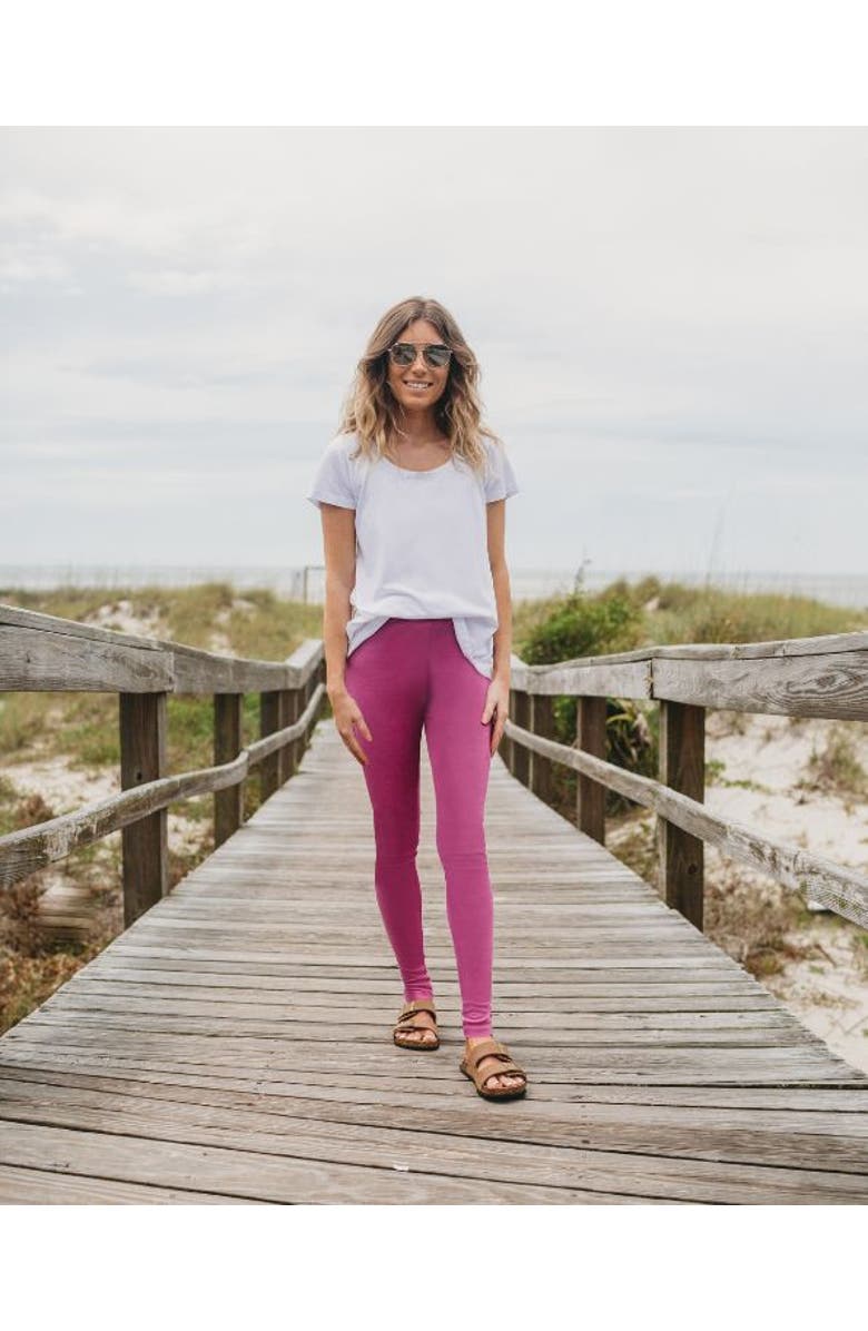 CITY THREADS Women's Soft 100% Cotton Everyday Wear Petite Leggings, Alternate, color, Black