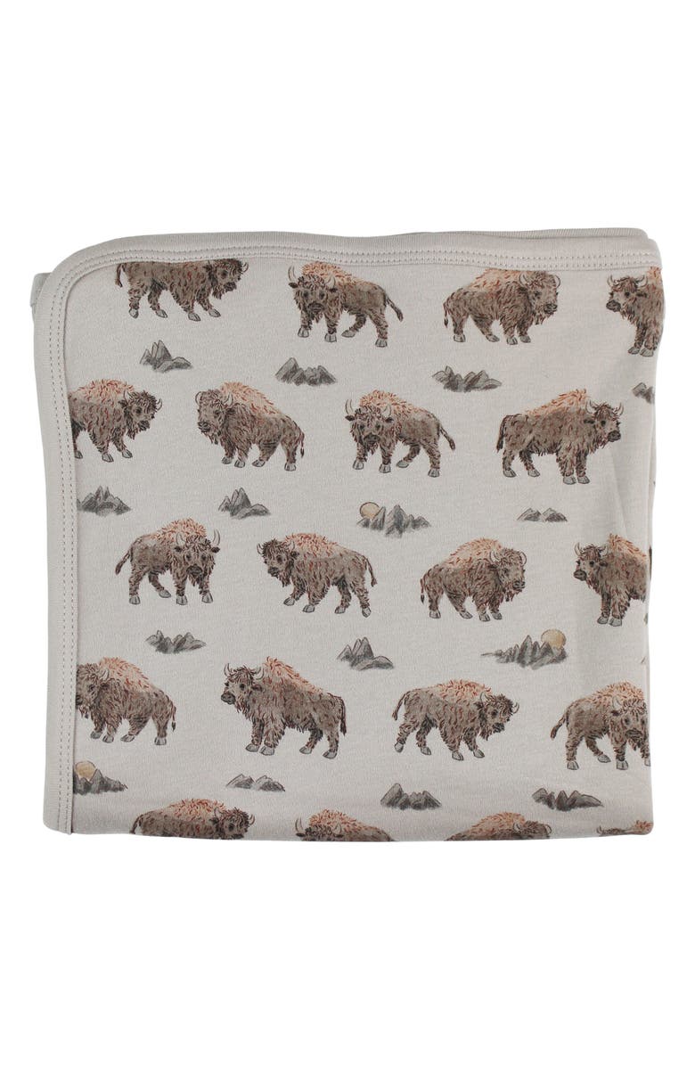L'ovedbaby Organic Cotton Baby Blanket, Main, color, Bison