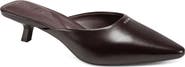 DKNY Nabil Pointed Toe Kitten Heel Mule