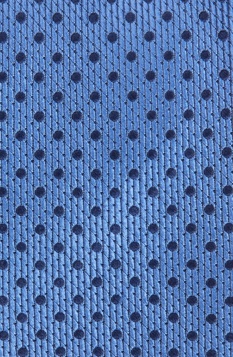 Duchamp Polka Dot Silk Tie, Alternate, color, Blue