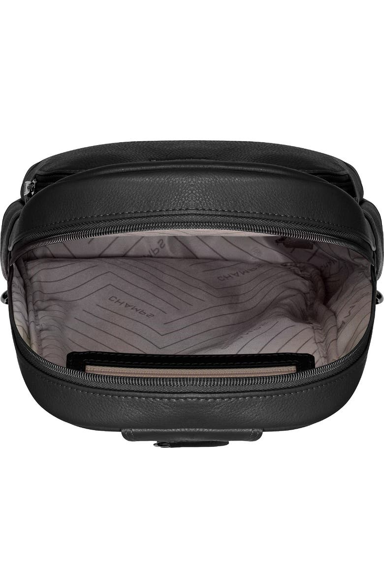 CHAMPS Onyx Leather Sling Bag, Alternate, color, Black