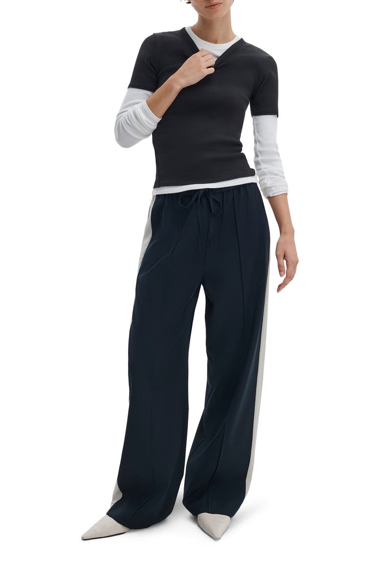 The Essential Rib T-Shirt, Alternate, color, BLACK