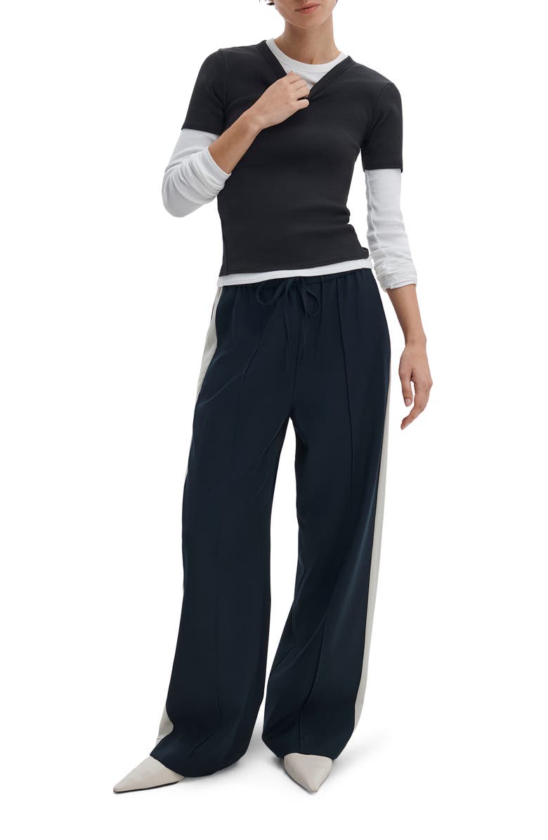 rag & bone The Essential Rib T-Shirt, Alternate, color, Black