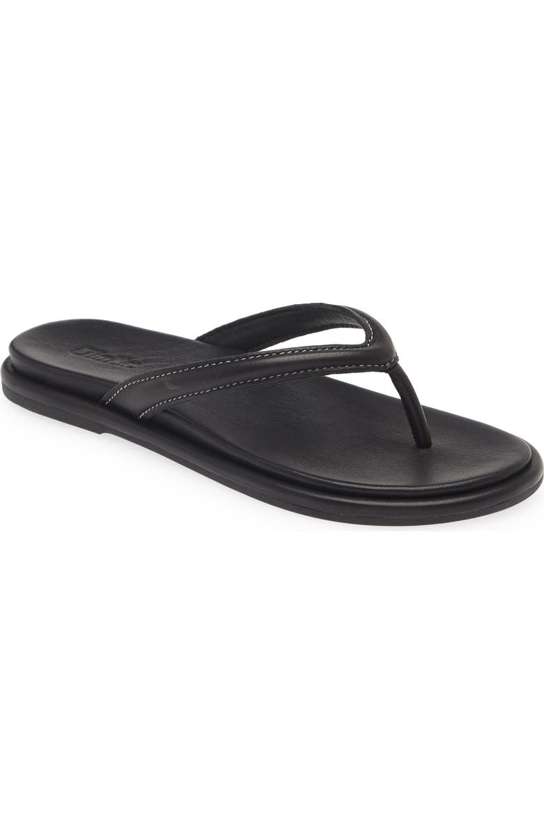 OluKai Tiare Flip Flop, Main, color, Black / Black