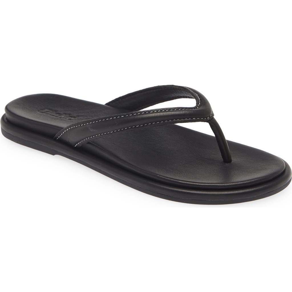 Olukai Tiare Flip Flop In Black