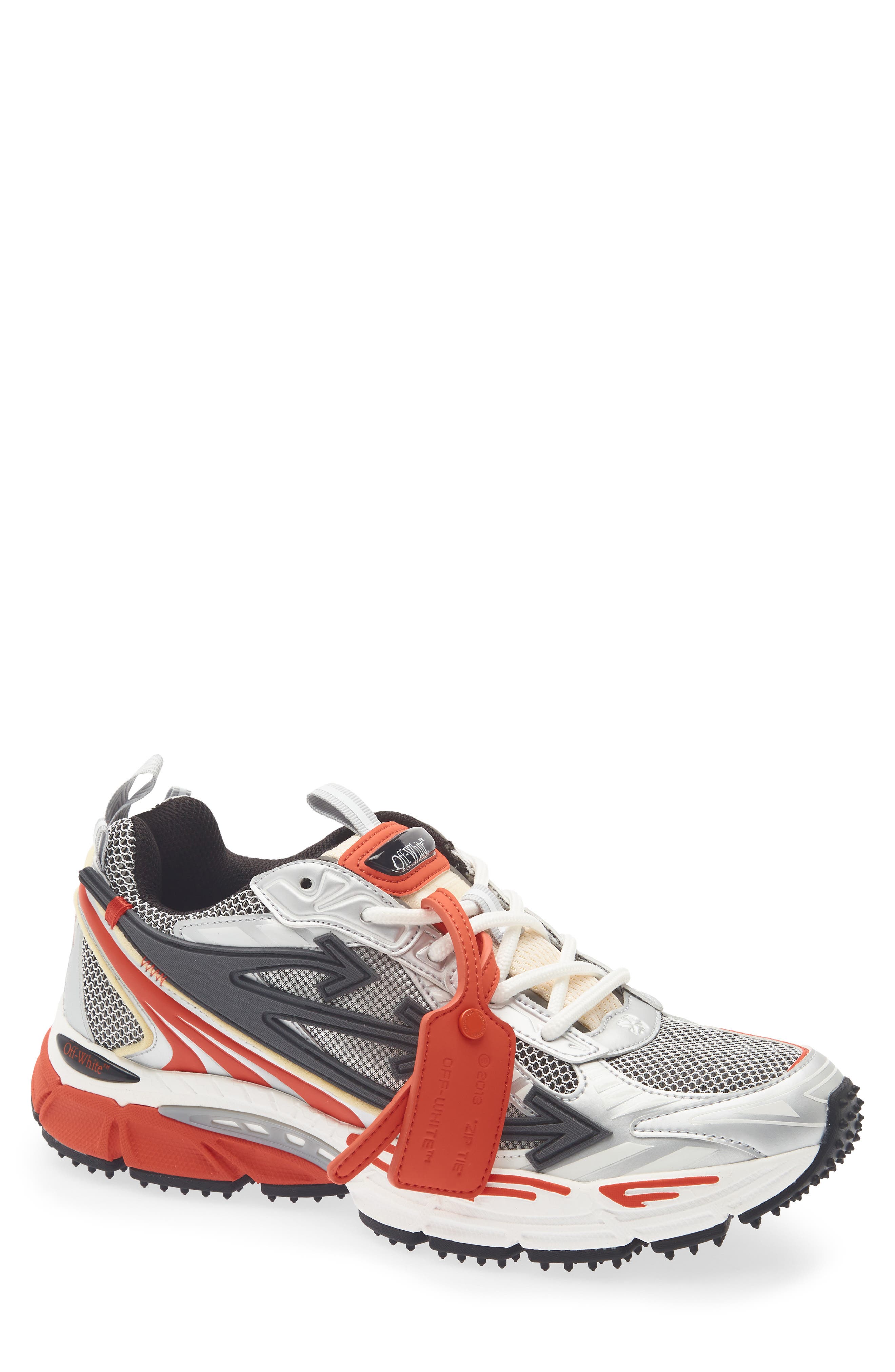 Be Right Back Sneaker, Main, color, GREY/ RED