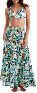 Mimi Flamingo Reef Print Convertible Maxi Skirt