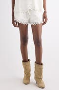 Isabel Marant Étoile Balyme Eyelet Detail Cotton Drawstring Shorts