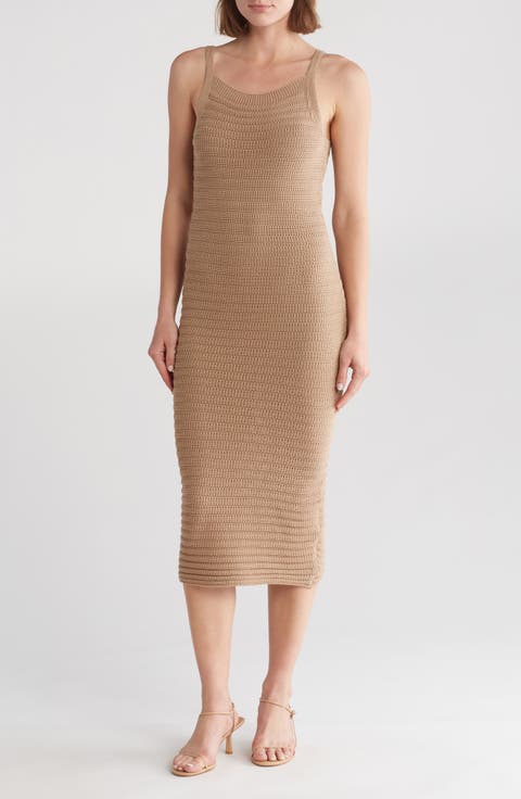 Sleeveless Cotton Sweater Dress