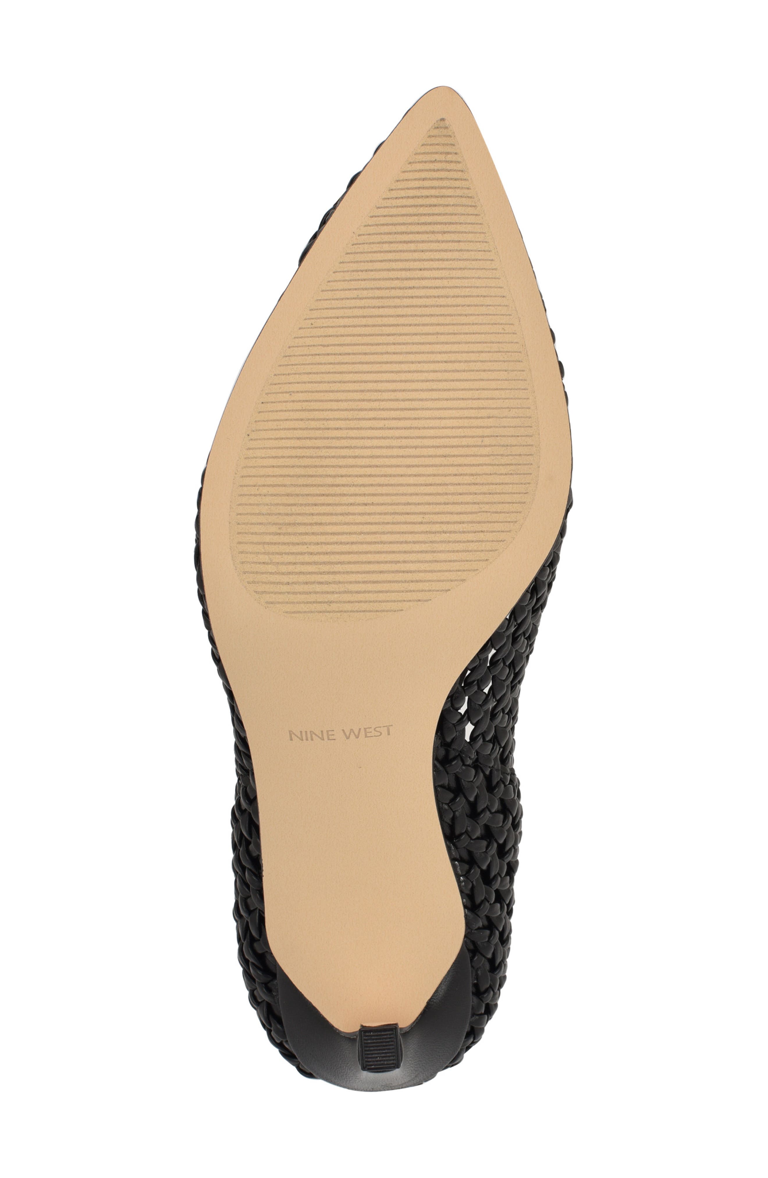 Nine West Tatiana Pointed Toe Pump, Alternate, color, Black Woven