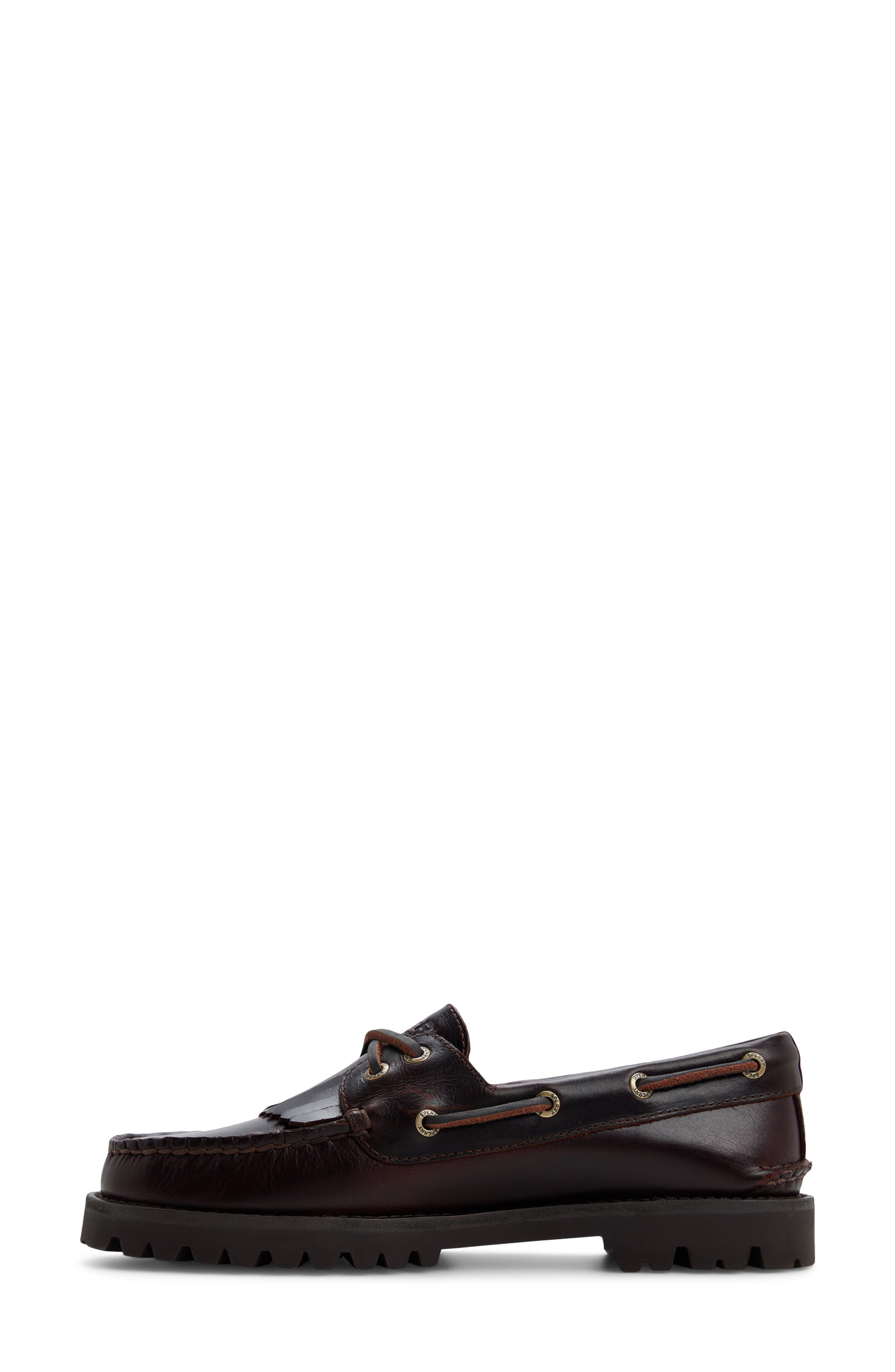 Authentic Original Kiltie Lug Boat Shoe, Alternate, color, AMARETTO