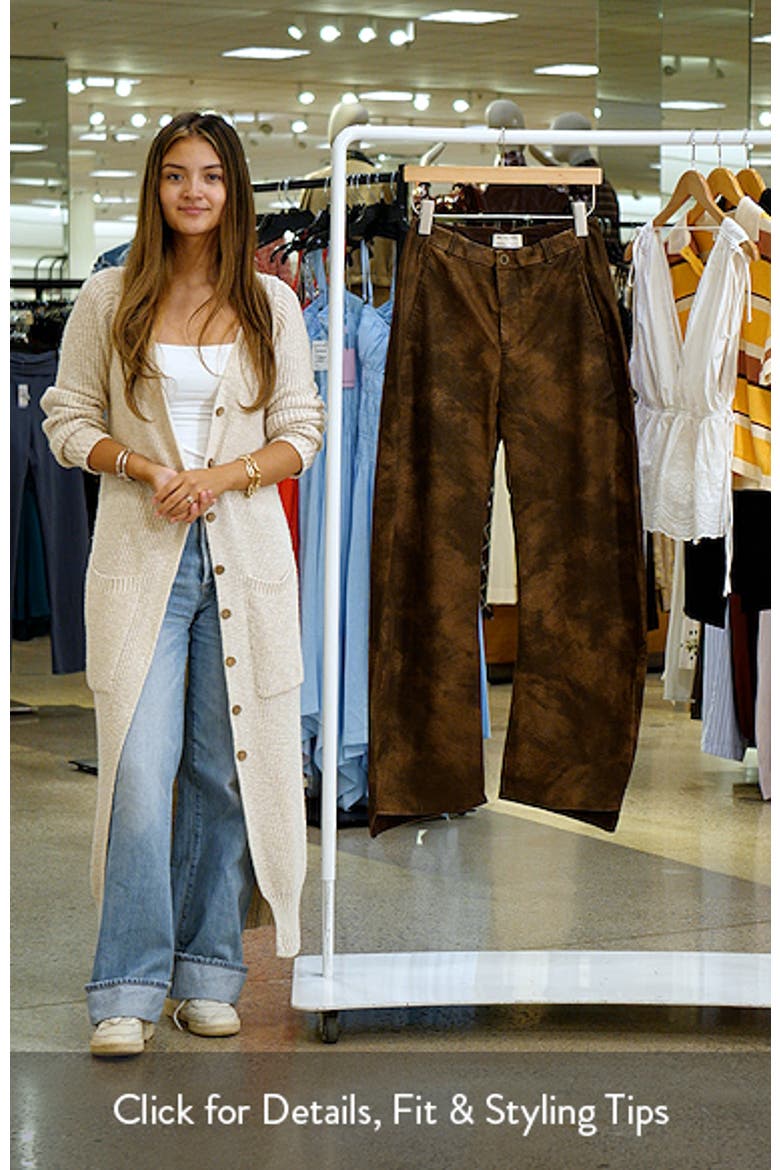 Spotlight Wide Leg Faux Leather Trousers video