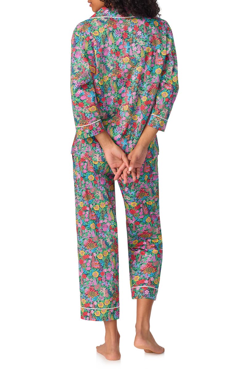 BedHead Pajamas Floral Print Short Sleeve Crop Pajamas, Alternate, color, 
