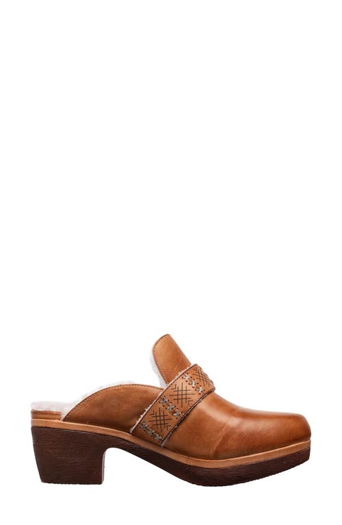 Antelope Lola Faux Shearling Lined Mule In Brown
