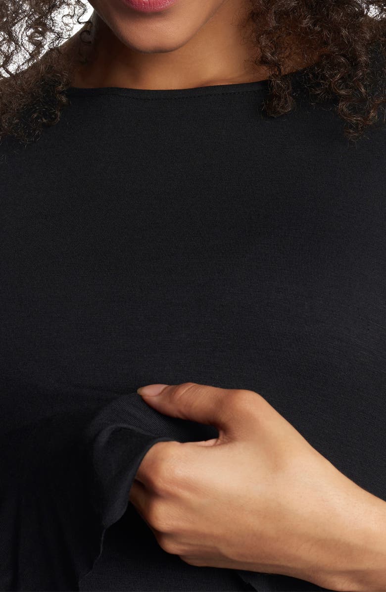 Everly Grey Melissa Long Sleeve Peplum Maternity/Nursing Dress, Alternate, color, 