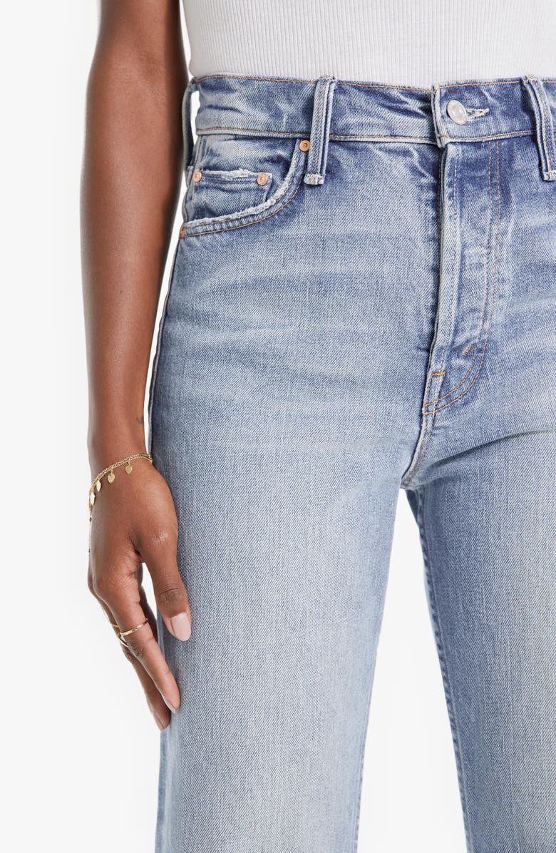 MOTHER Rider Skimp High Waist Straight Leg Jeans, Alternate, color,