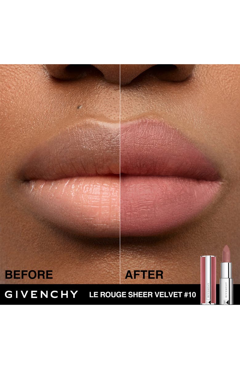 Givenchy Le Rouge Sheer Velvet Matte Lipstick, Alternate, color, N10