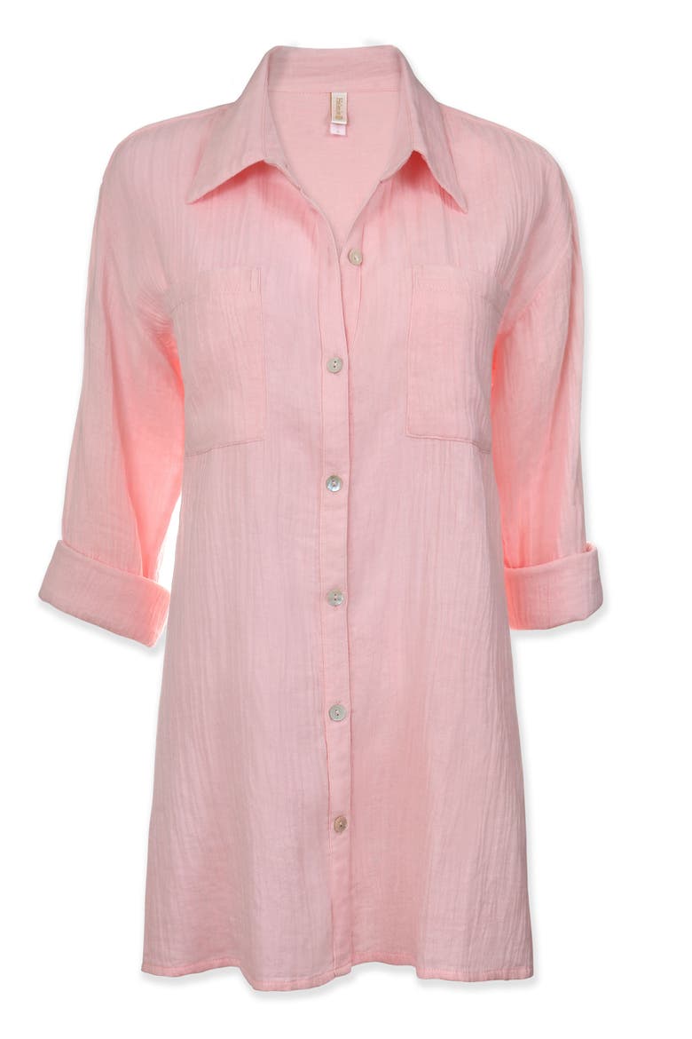 Island Shirt, Alternate, color, Shell Pink