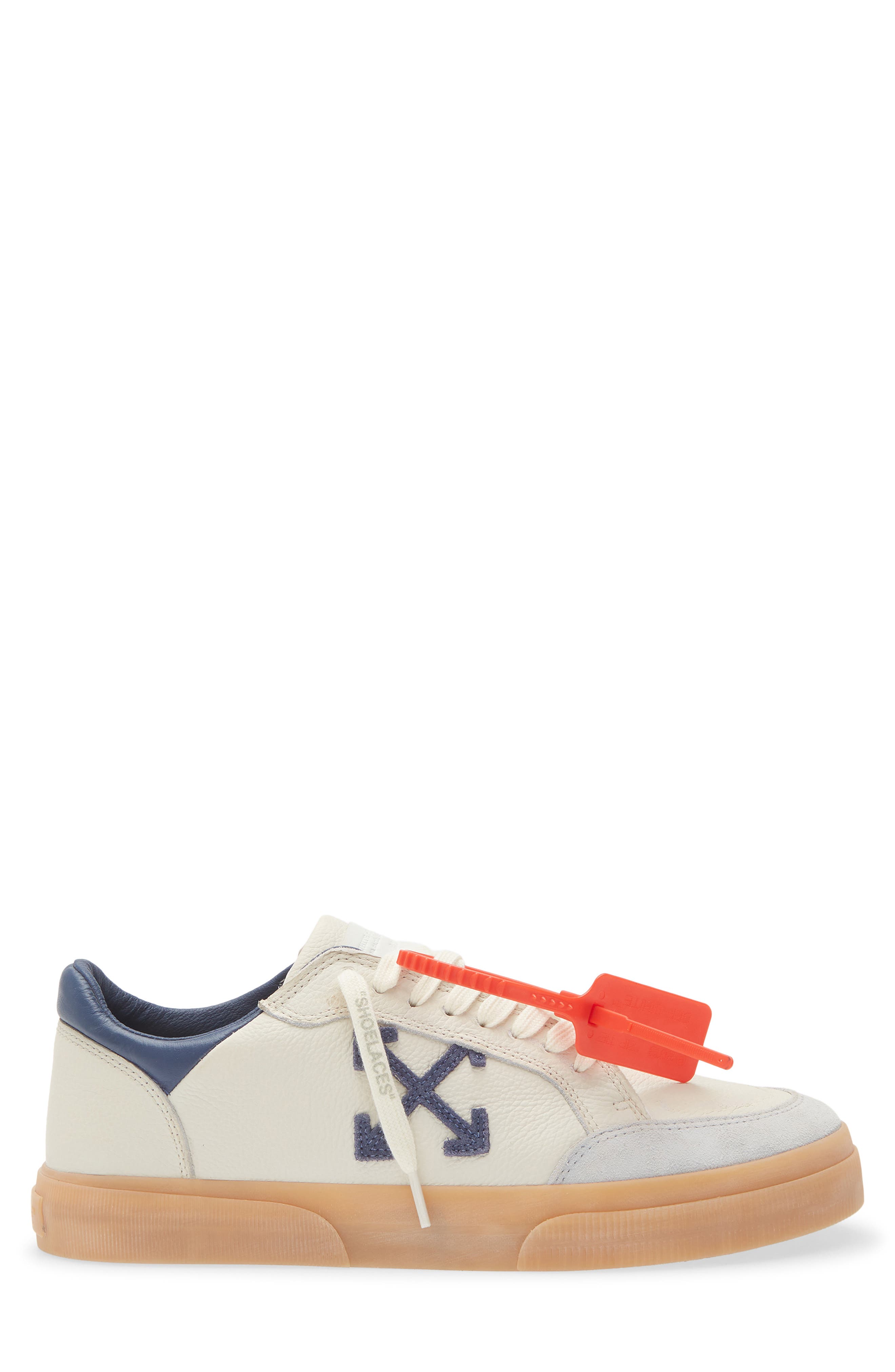 Off-White Vulcanized Low Top Sneaker, Alternate, color, Light Blue - Blue