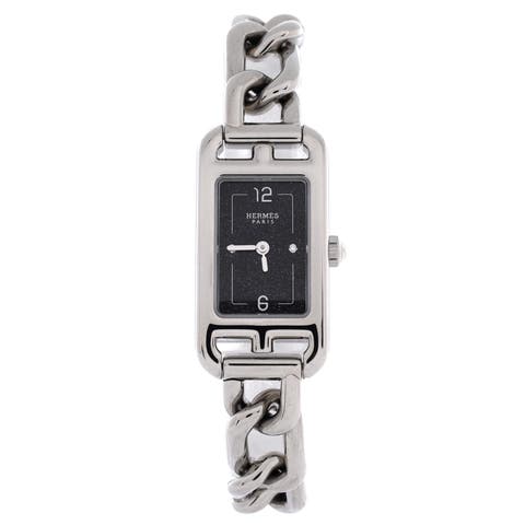Nantucket Quartz Watch Stainless Steel with Aventurine Dial and Diamond Markers 17