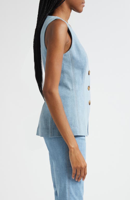 Veronica Beard Avalina Denim Vest In Blue