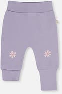 Deux par Deux Organic Cotton Foldover Waist Flower Evolutive Pants