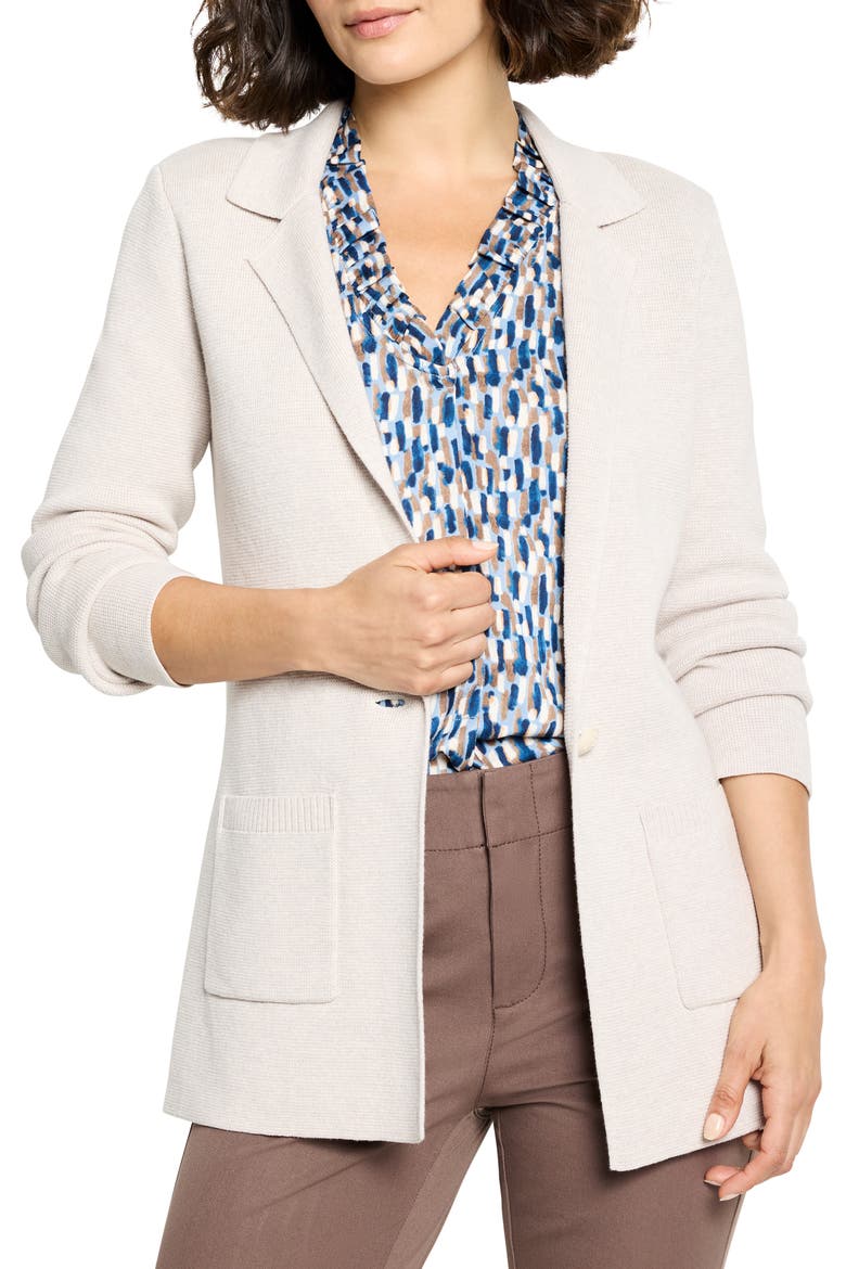 Knit Blazer, Main, color, SUGAR COOKIE