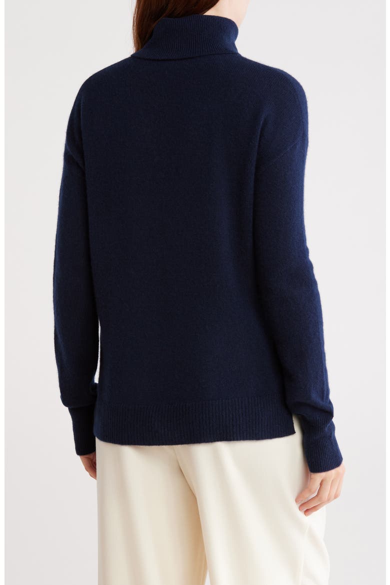 Cashmere Turtleneck Sweater, Alternate, color, NAVY NIGHT