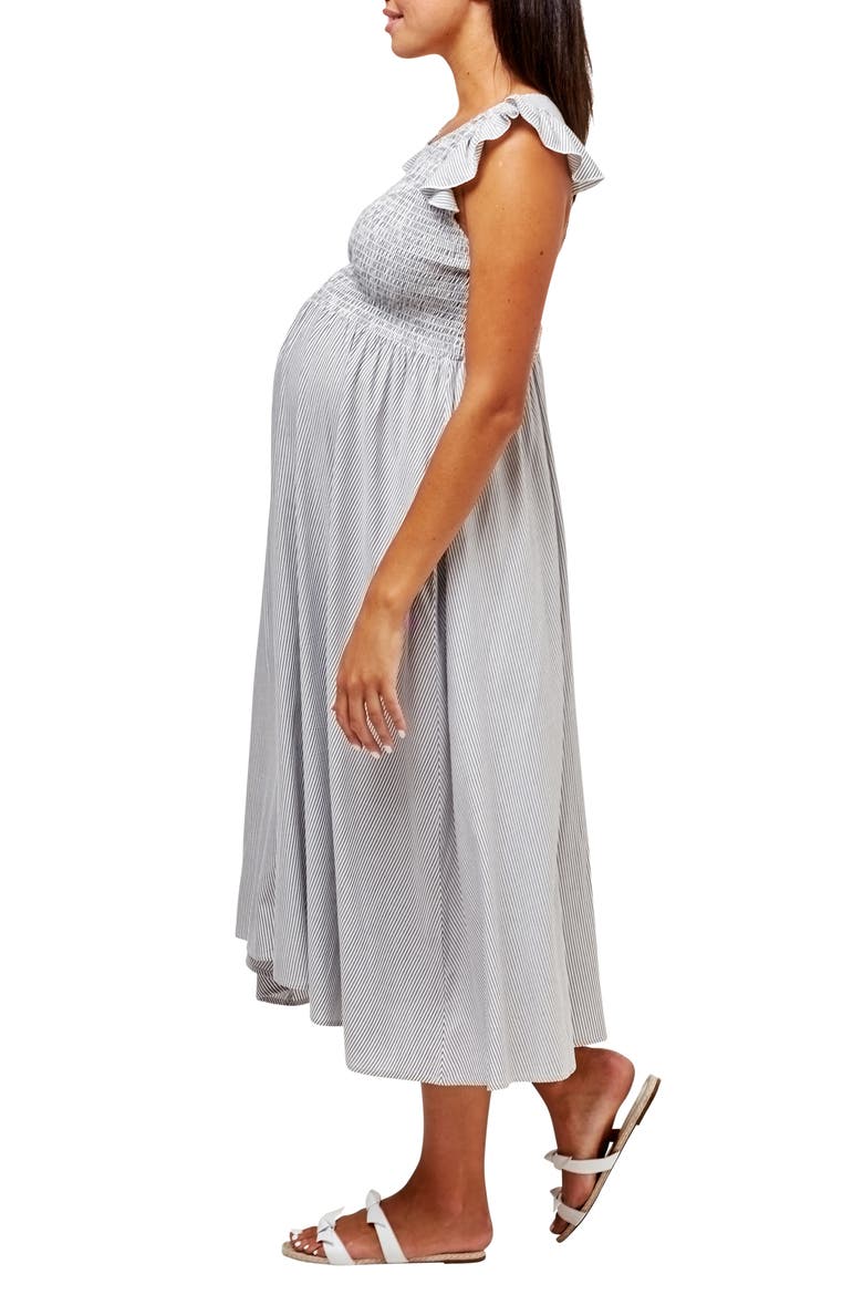 Harper Smocked Dress, Alternate, color, MICROSTRIPE