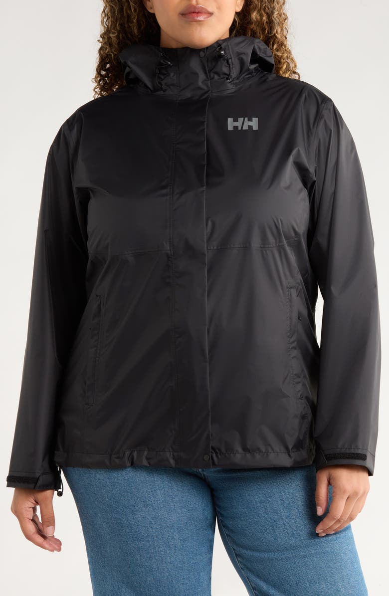 Helly Hansen Loke Windproof Waterproof Hooded Jacket, Alternate, color, Black