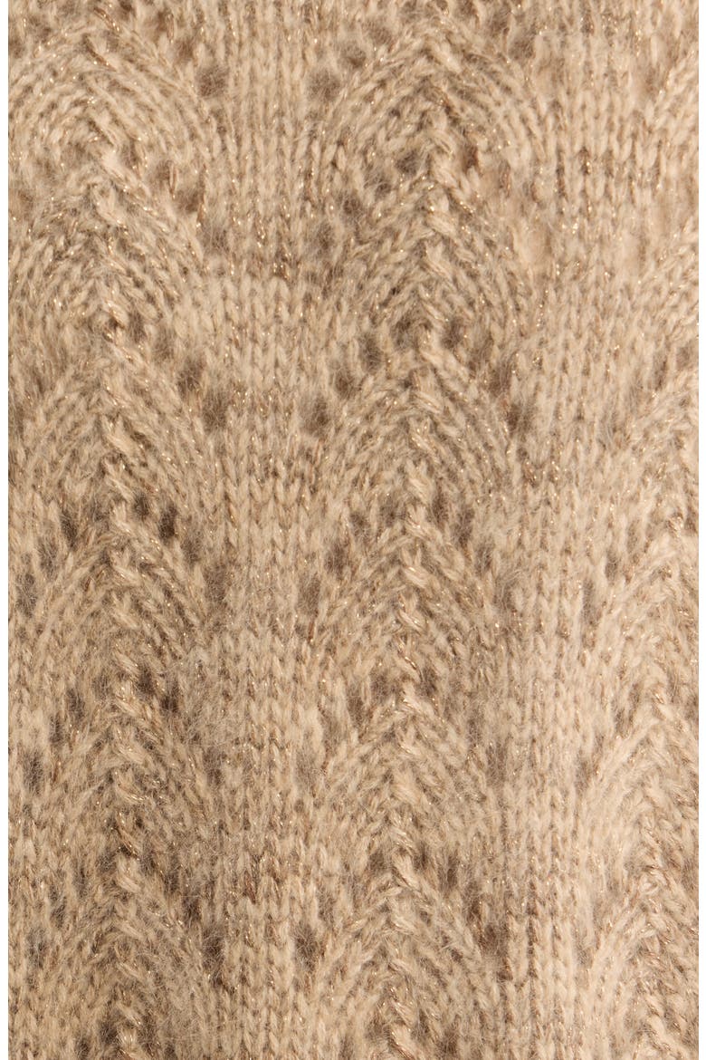Lurex Cashmere Sweater, Alternate, color, OATMEAL