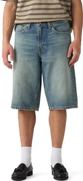 Levi's 470 Low Rise Baggy Denim Shorts