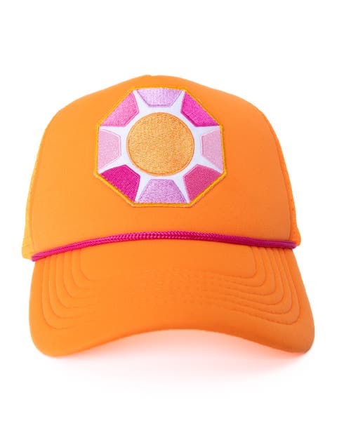 Solitaire Sun Trucker Hat, Big Kid