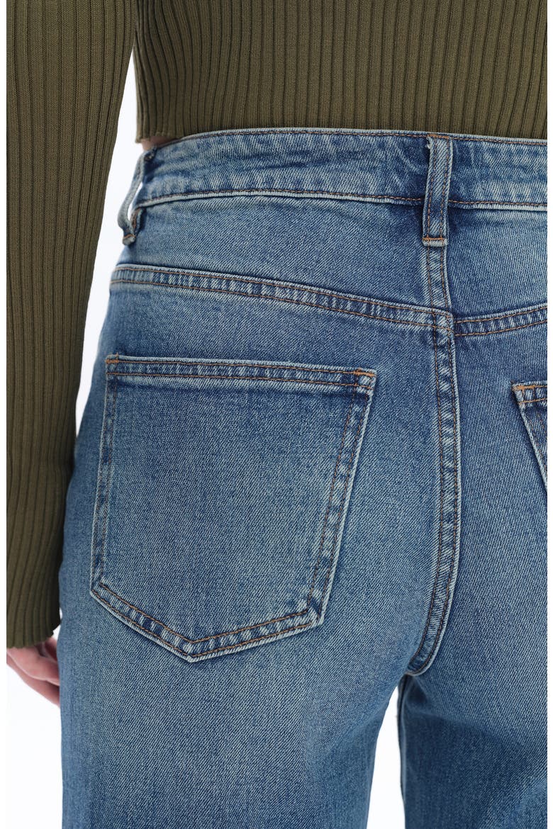 High Waist Wide Leg Jeans, Alternate, color, RETRO