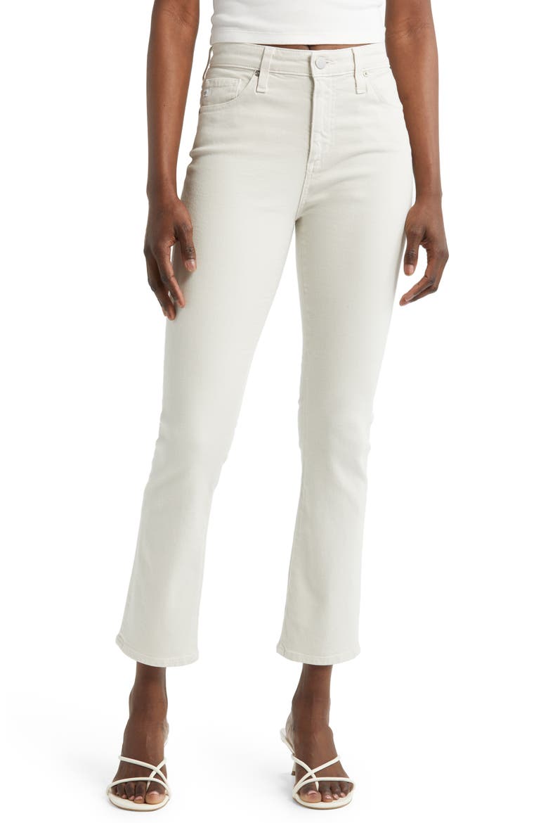 Mari High Waist Ankle Straight Leg Jeans, Main, color, FADE TO GRAYE
