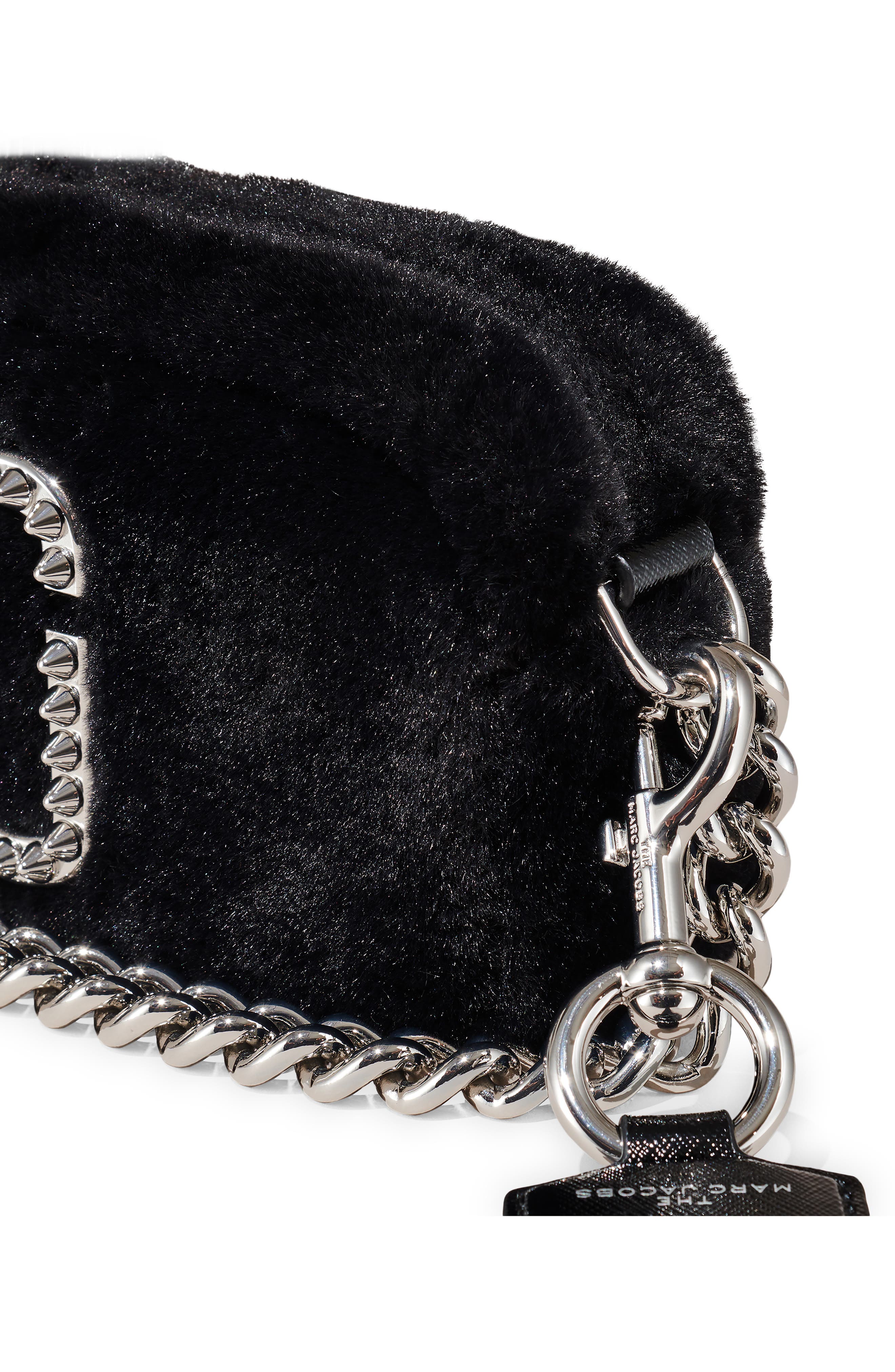 Marc Jacobs Snapshot Faux Fur Crossbody Bag, Alternate, color, 