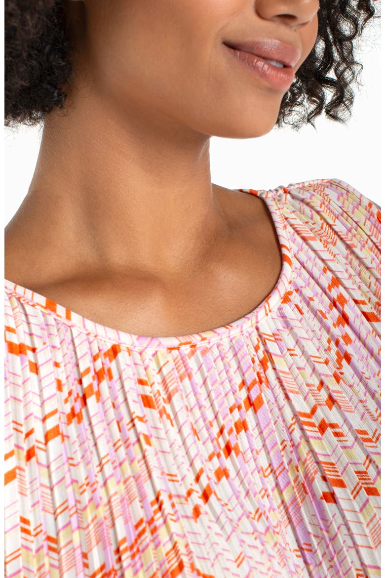 Pleated Asymmetric Sleeveless Top, Alternate, color, CREAM PINK