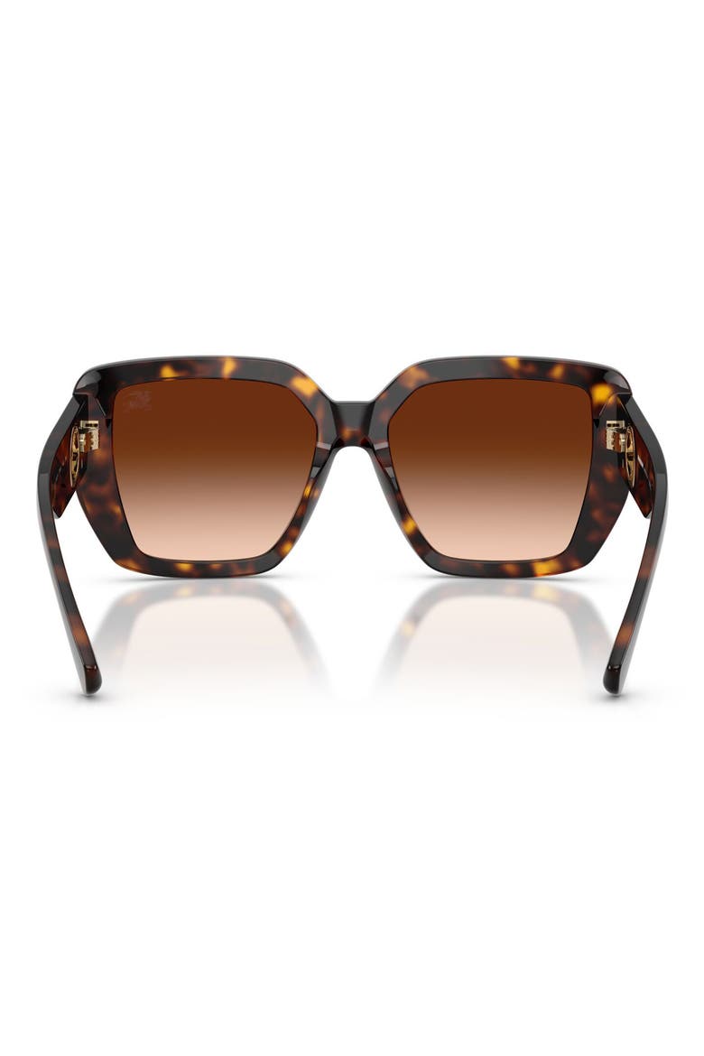 54mm Square Sunglasses, Alternate, color, DARK HAVANA / BROWN GRADIENT