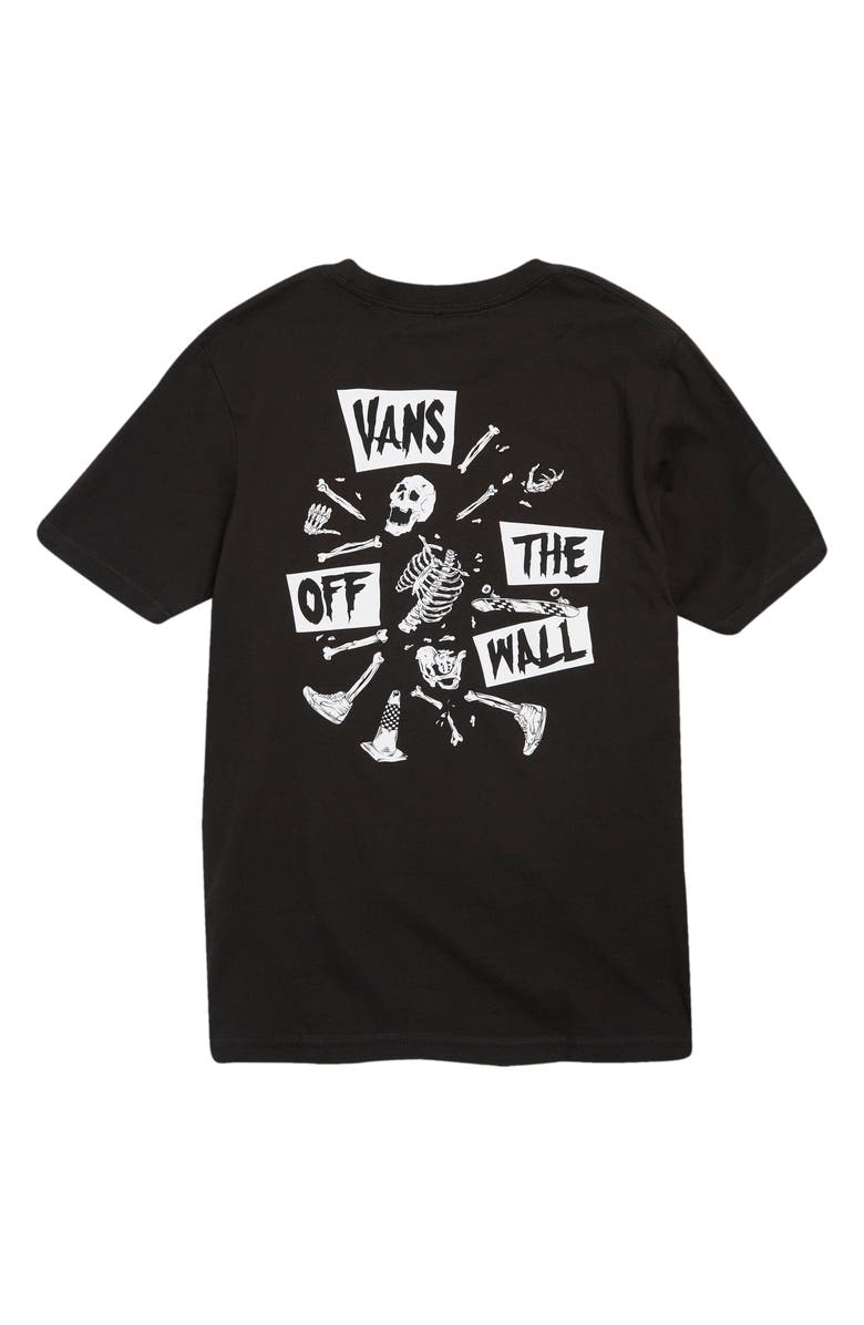 Vans Kids' Skeleton Graphic T-Shirt, Alternate, color,
