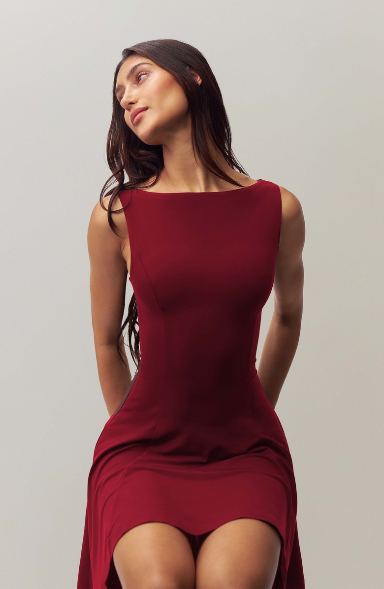 Guizio Daye Mini Dress, Alternate, color, Bordeaux