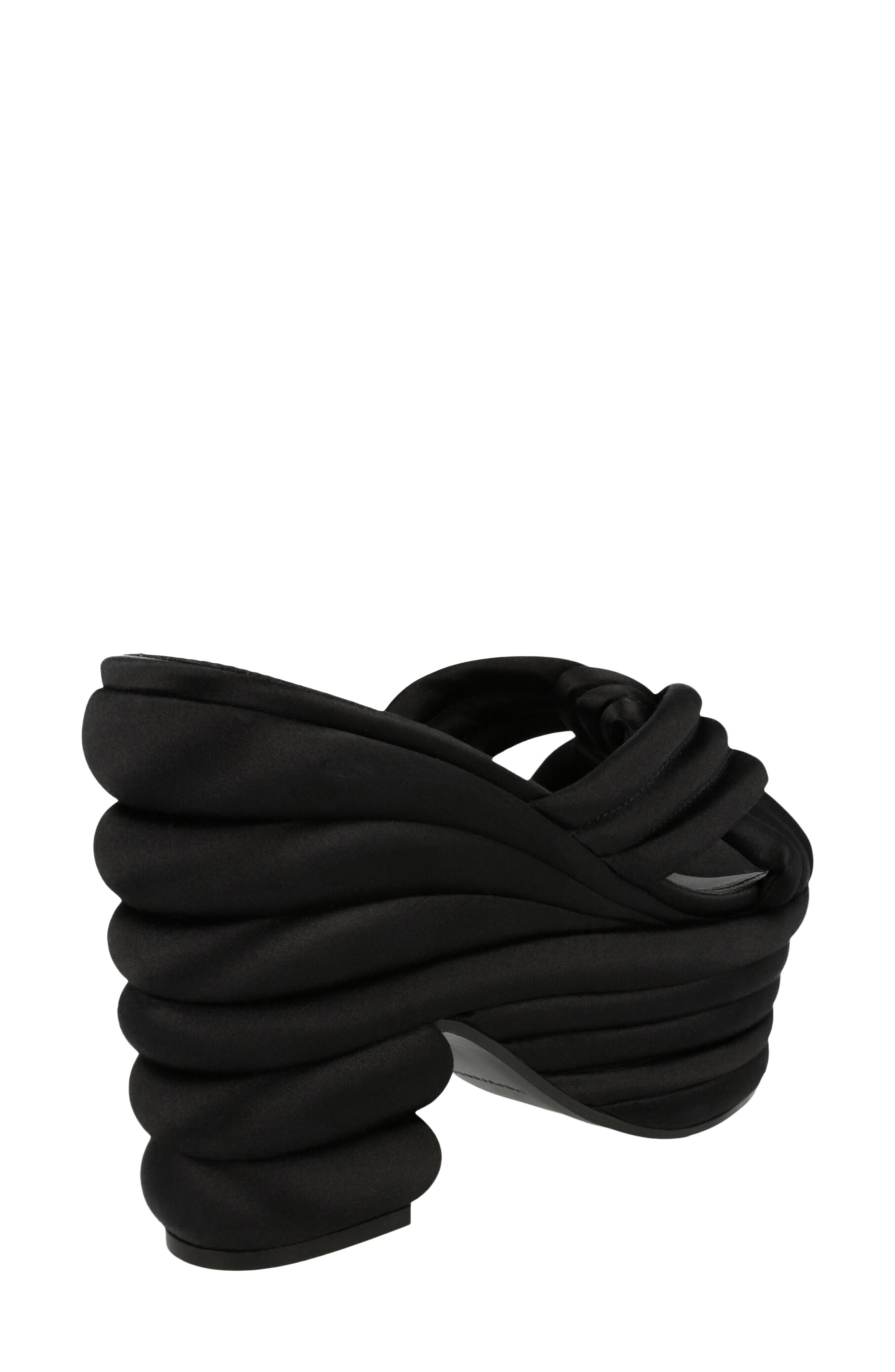 Rey Platform Sandal, Alternate, color, BLACK