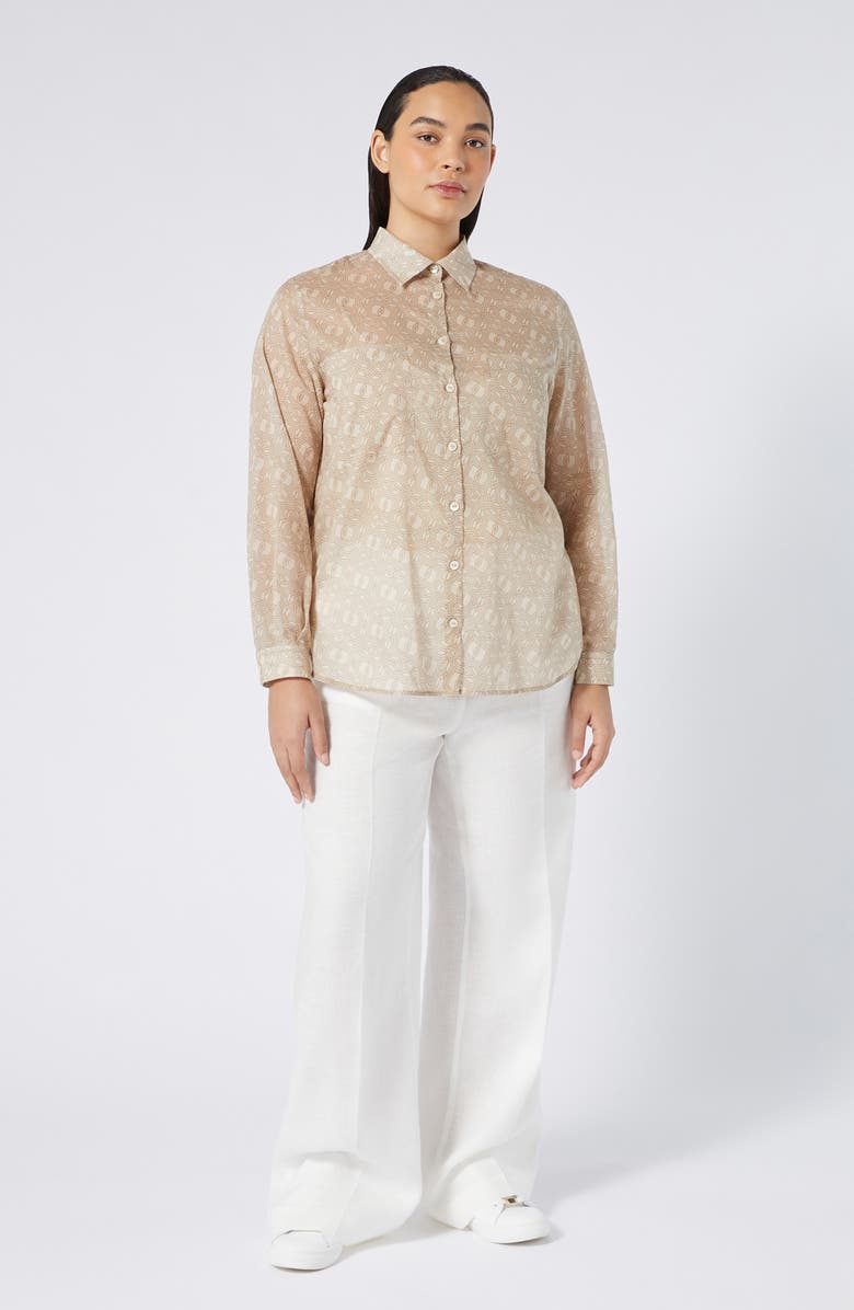 Marina Rinaldi Ciurma Linen Drawstring Pants, Alternate, color, 