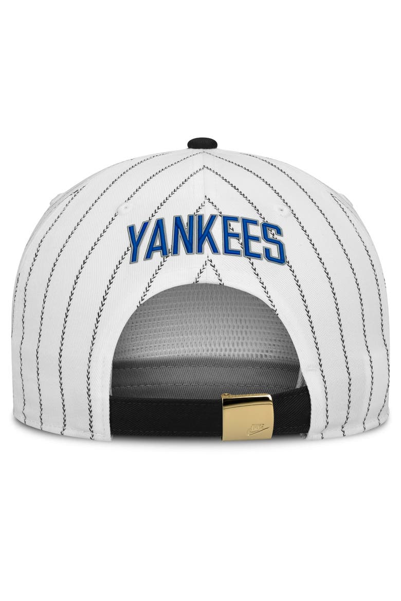Men's Nike White/Black New York Yankees Cooperstown Collection Pro Adjustable Hat, Alternate, color, White
